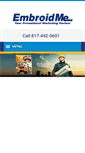 Mobile Screenshot of embroidme-southlake.com